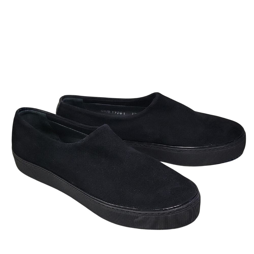 Stuart Weitzman Black Slip On Sneakers Womens Size 7.5